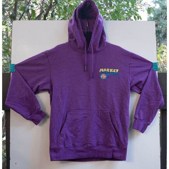 Market‎ NWOT Slam Dunk Sketch Hoodie Kaboom! Purple Size M - Picture 1 of 6